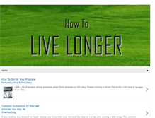 Tablet Screenshot of howtolivealongerlife.com